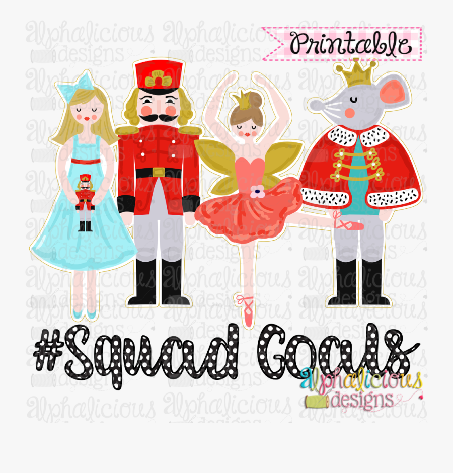 Nutcracker Squad Goals Offset Printable - Costume Hat, Transparent Clipart