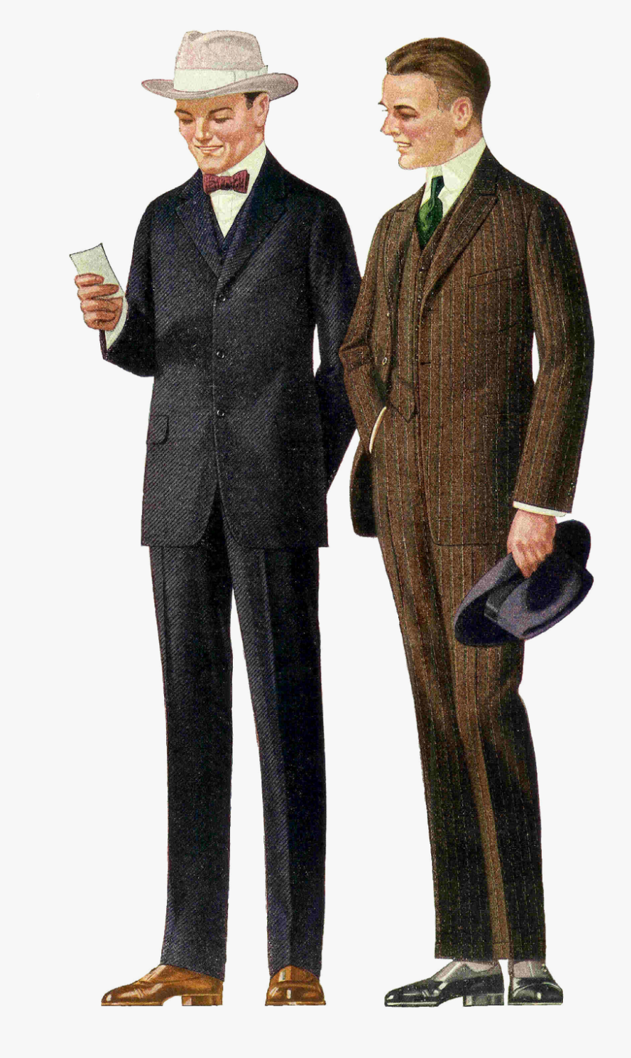 Vintage Men Fashion Png, Transparent Clipart
