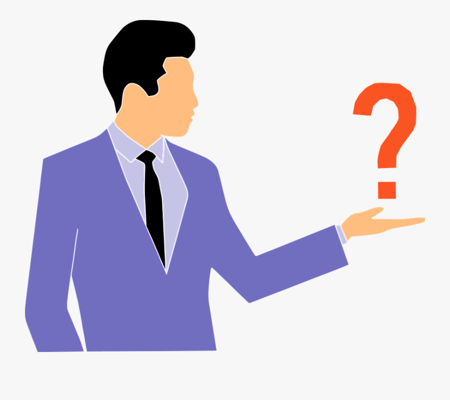 Questions, Quiz, Man, Business, Answer, Thinking, Suits - Transparent Quiz Clipart, Transparent Clipart