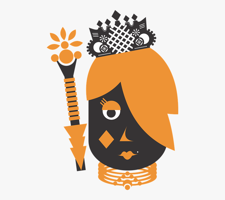 Queen, Diamond, Suit, Crown, Letters, Deck, Game - Queen Letters Cartoon, Transparent Clipart