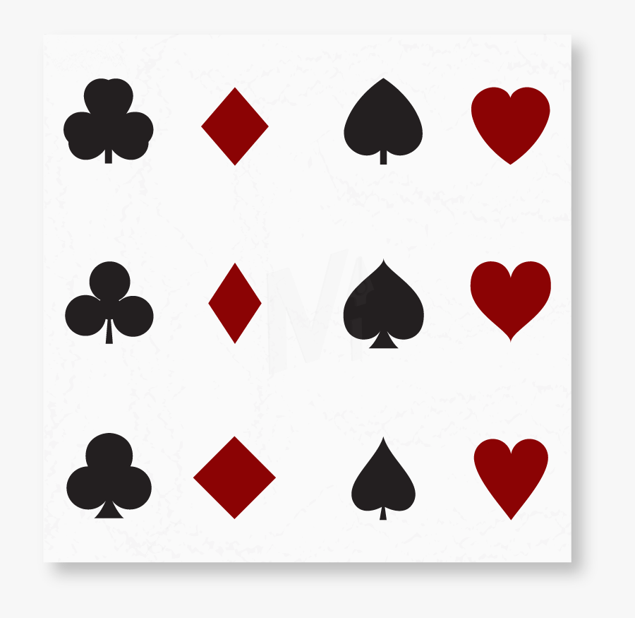 Transparent Card Suits Png - Heart, Transparent Clipart