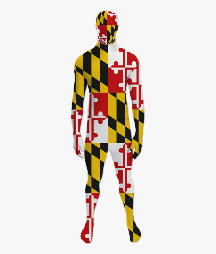 Maryland Flag / Body Suit - Maryland Flag Clothes, Transparent Clipart