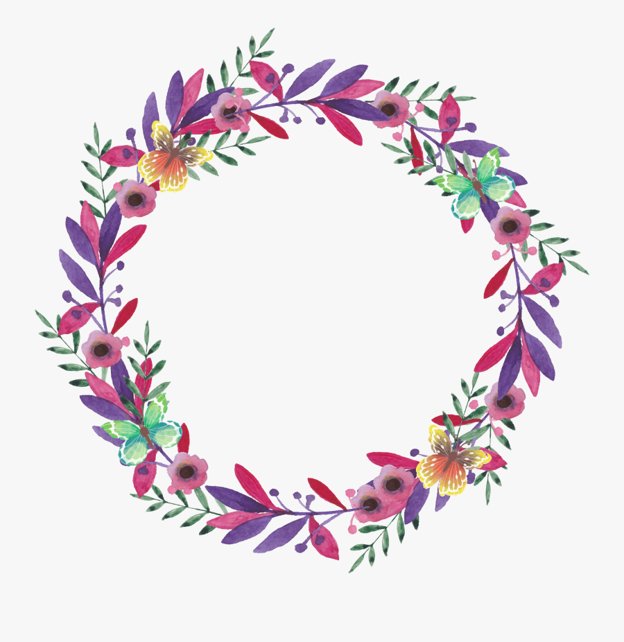 Transparent Garland Clipart - Watercolor Painting, Transparent Clipart