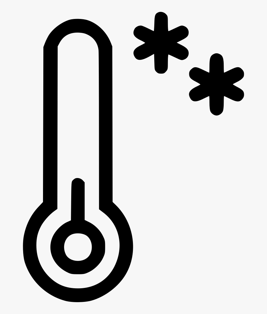 Temperature Thermometer Cold Snow Frost Mist Comments - Png Cold Icon Weather, Transparent Clipart
