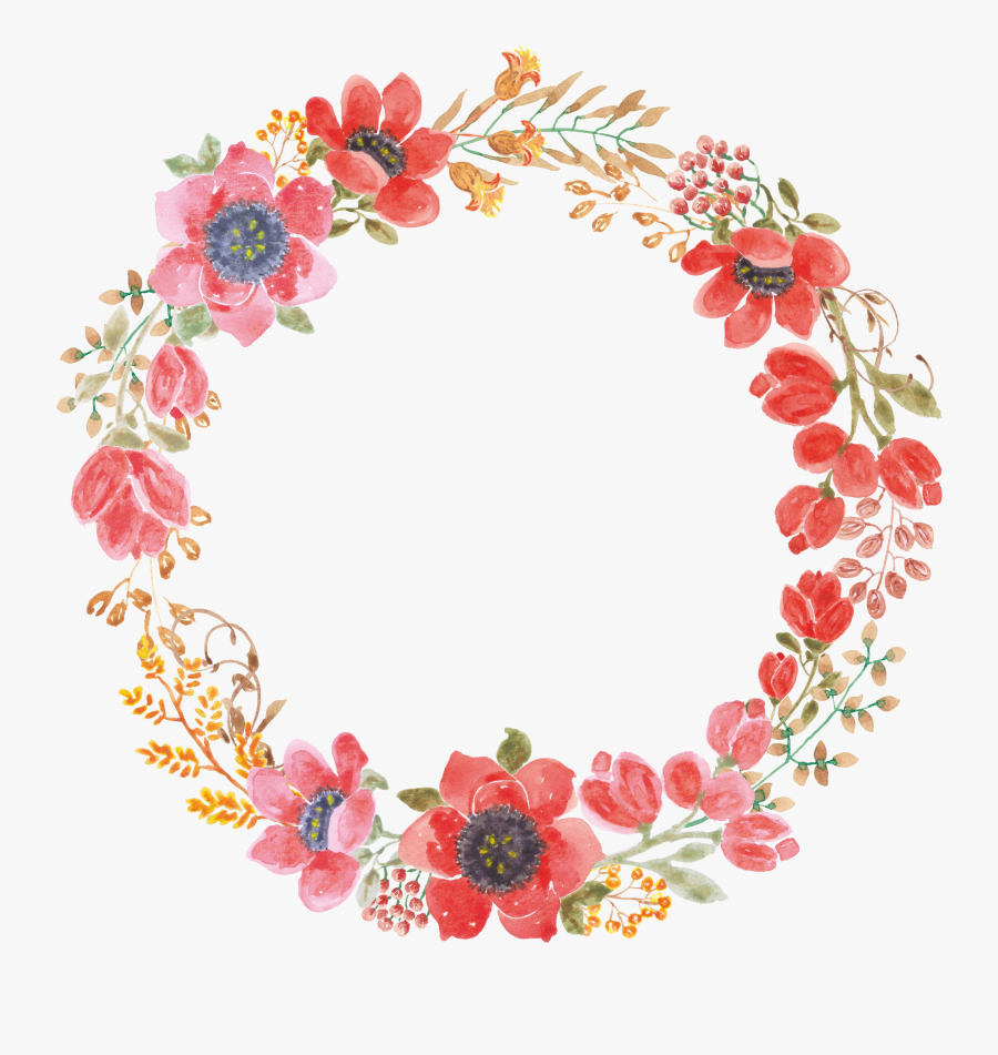Wedding Invitation Paper Wreath Flower Garland - Flower Garland Transparent, Transparent Clipart