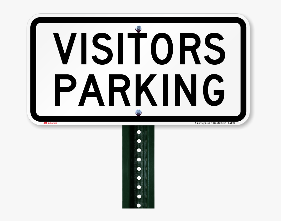Visitors Parking Lot Signs - Employee Parking Lot Clipart, Transparent Clipart