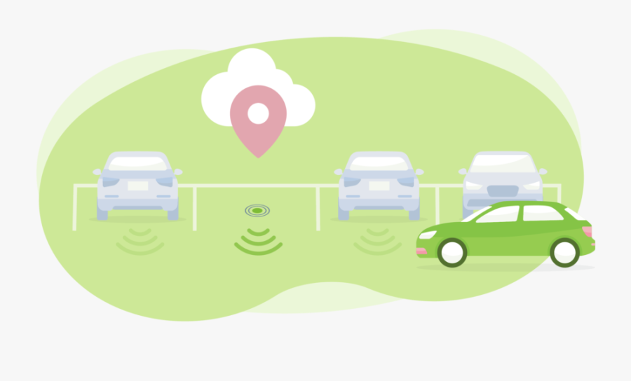 Parking Guidance & Sensors To Better Manage Parking - Volkswagen, Transparent Clipart