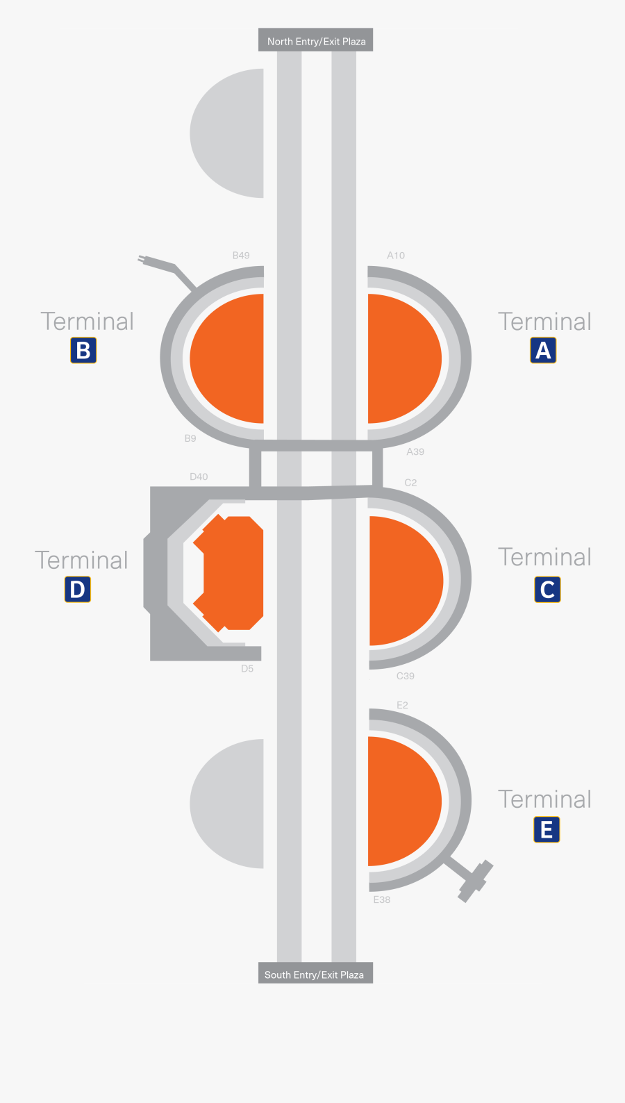 Website Terminal Parking Dfw Airport Map Image - Skylink Dallas Airport Map, Transparent Clipart