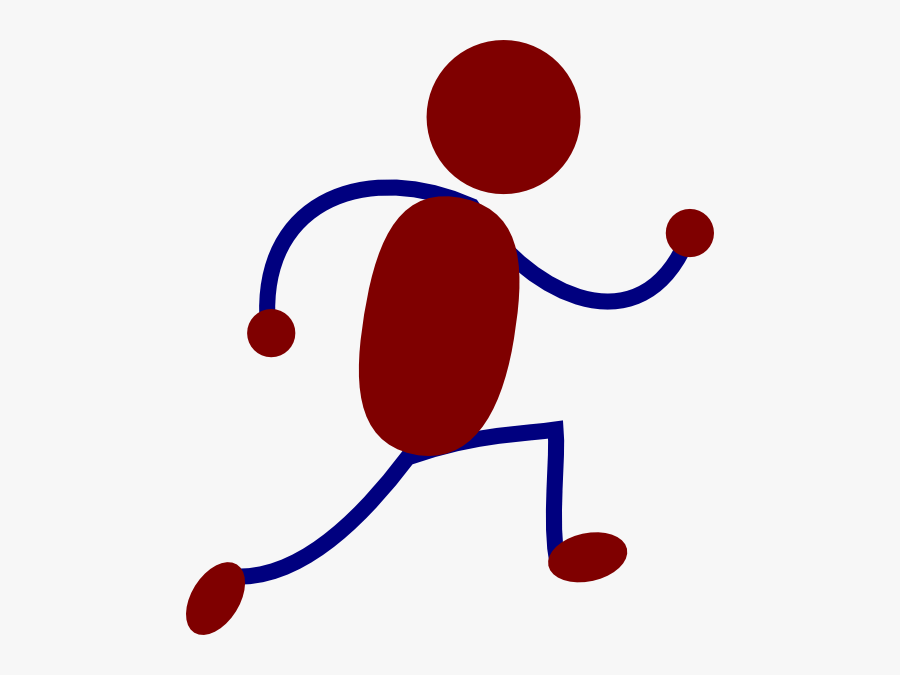 Free Stick Figure Clip Art - Stick Man Running, Transparent Clipart