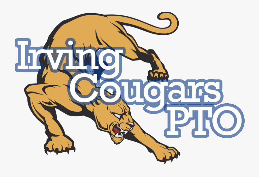 Irving Cougars Pto - Cougars, Transparent Clipart