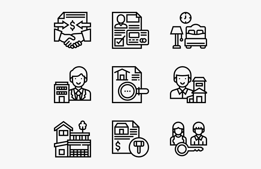 Line-art - Museum Icons, Transparent Clipart