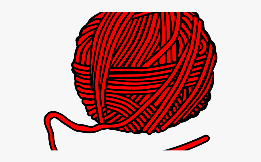 Clip Art Black And White Yarn, Transparent Clipart