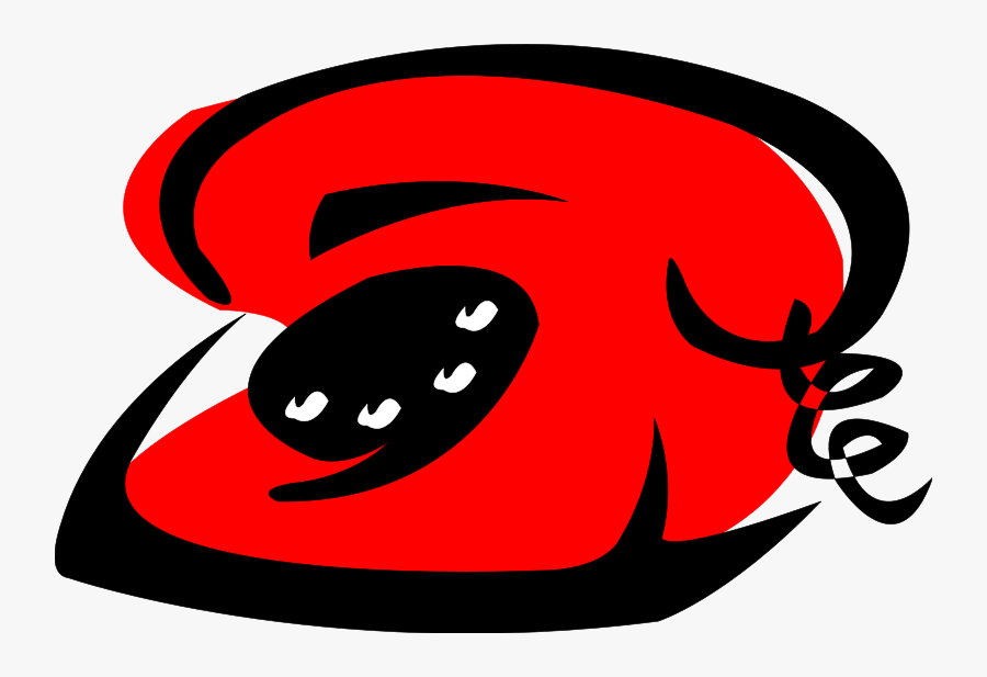 14393 Illustration Of A Telephone Pv - Clip Art, Transparent Clipart