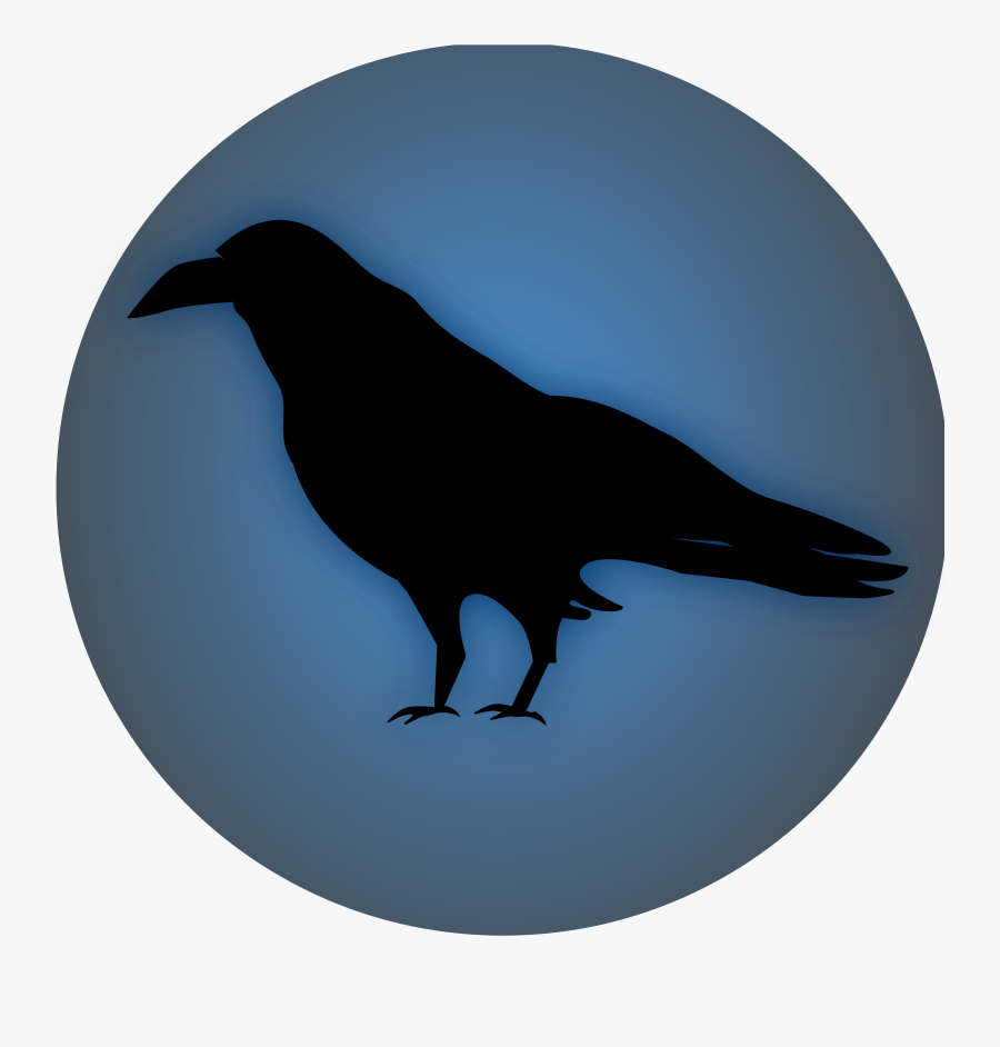 Raven Crow Logo Icon, Transparent Clipart