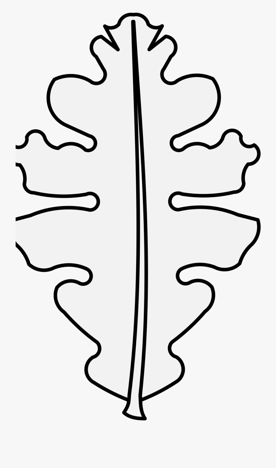 Oak Leaf In Heraldry, Transparent Clipart