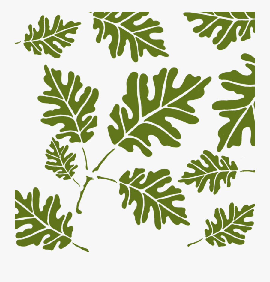 Image Of Oak Leaves Camo Stencil - Skabeloner Til Maling, Transparent Clipart