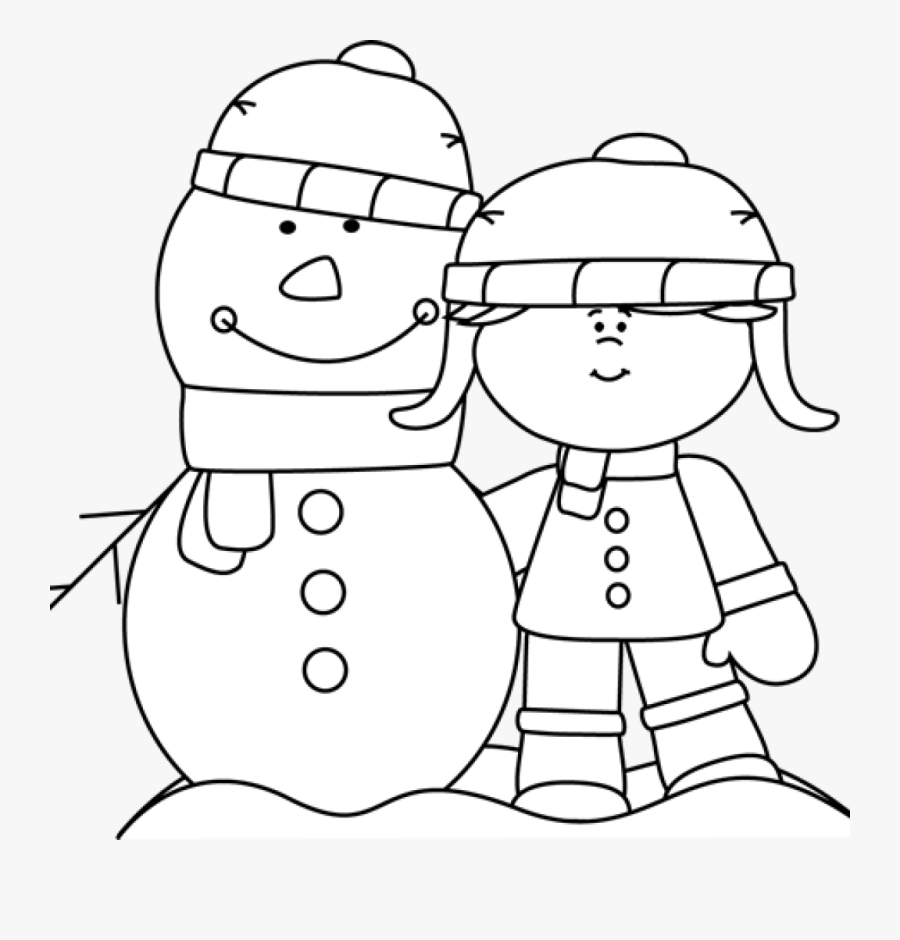 Snowman Clipart Black And White Birthday Clipart Hatenylo - Snow Man Clipart Black And White Png, Transparent Clipart