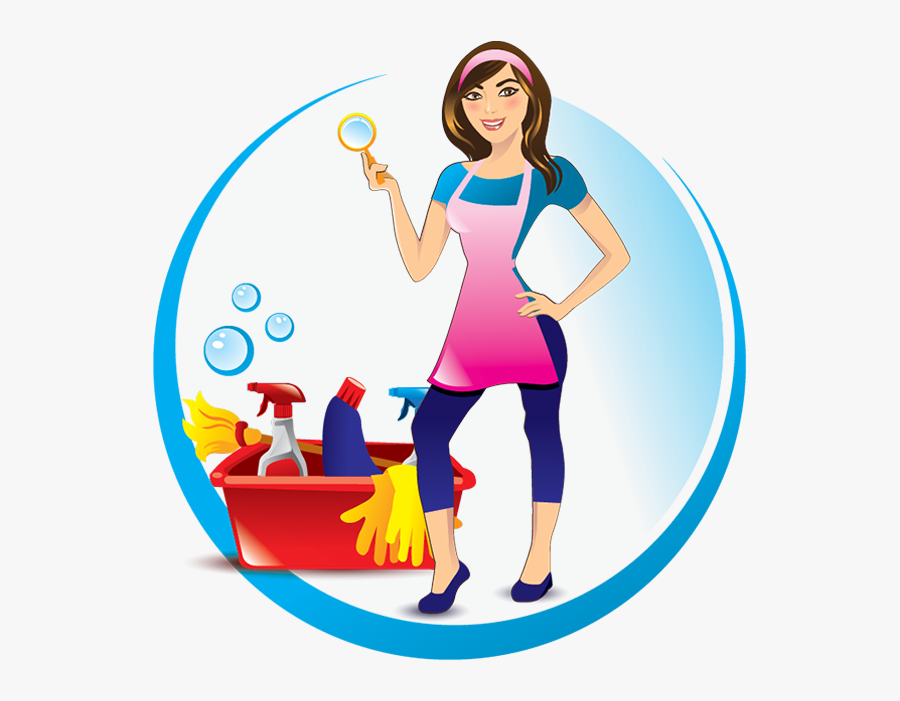 Fussy Cleaning Services - Clip Art Cleaning Lady, Transparent Clipart