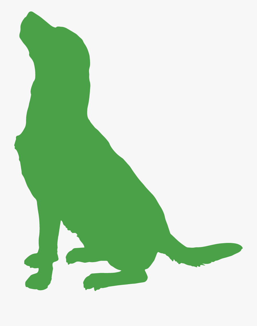 Co-op Canine Adoption Day - Silhouette Of Dog Looking Up, Transparent Clipart