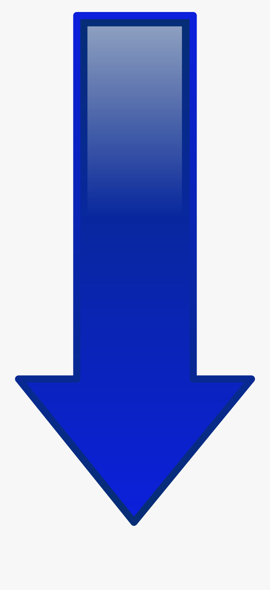 Arrow Down Blue Clip Arts - Blue Down Arrow Png, Transparent Clipart