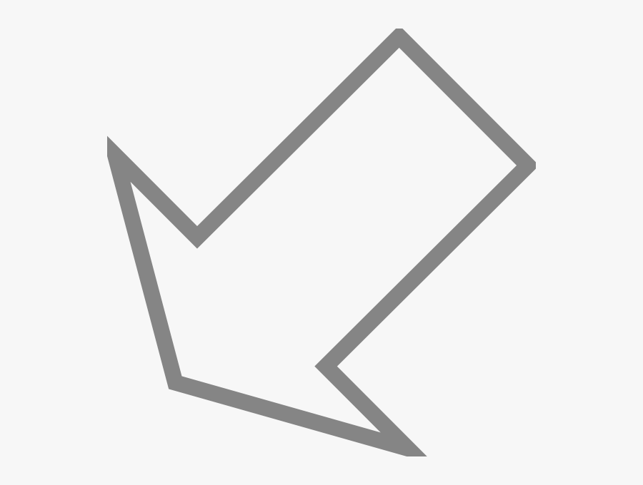 Down Arrow Left Svg Clip Arts White Arrow Pointing Down , Free