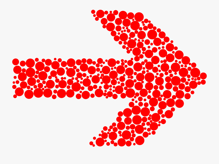Red Down Arrow Png - Right Arrow With Hearts, Transparent Clipart