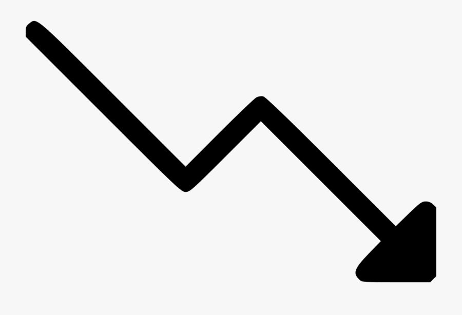 Trending Down Arrow Up Decrease - Arrow Chart Going Down, Transparent Clipart