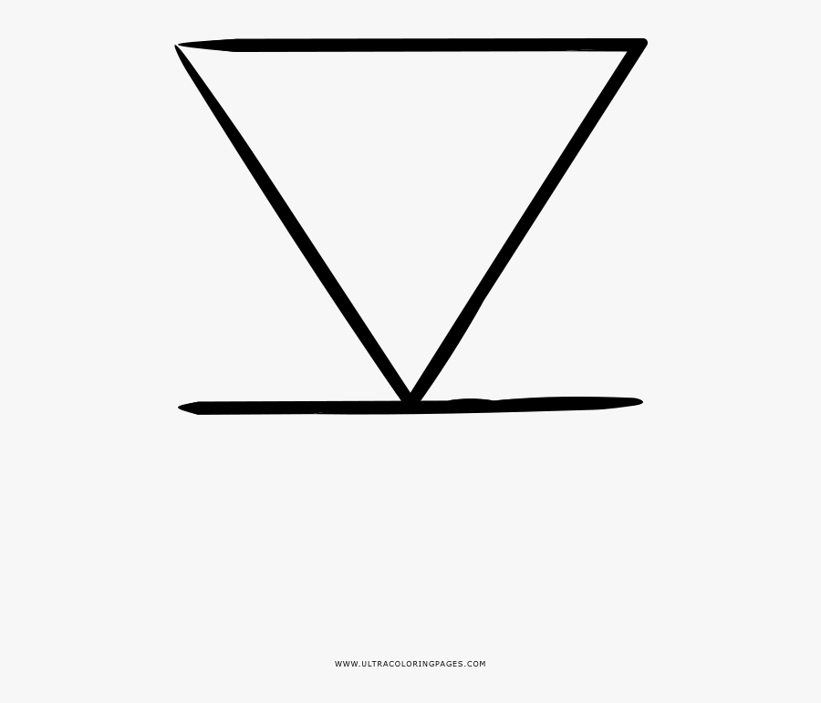 Down Arrow Coloring Page - Line Art, Transparent Clipart