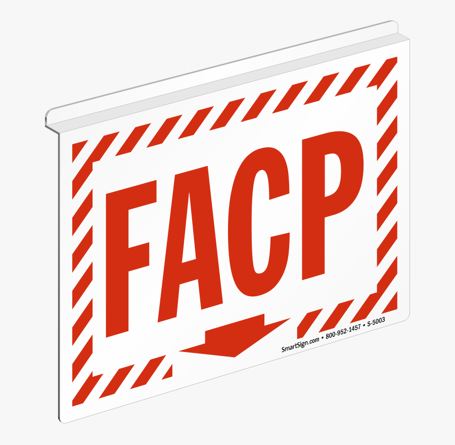 Facp Down Arrow Z-projecting Sign, Transparent Clipart