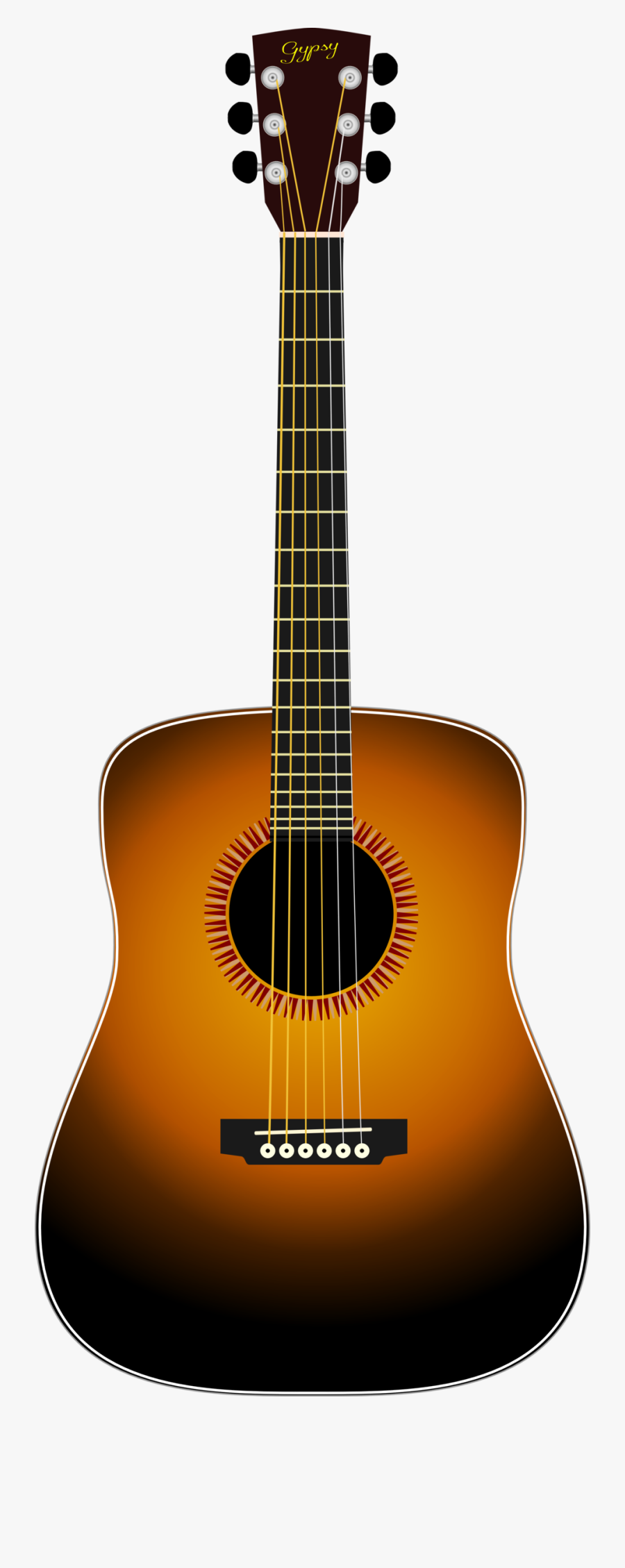 Guitar Clipart Dreadnought - Acoustic Guitar Guitar Svg, Transparent Clipart
