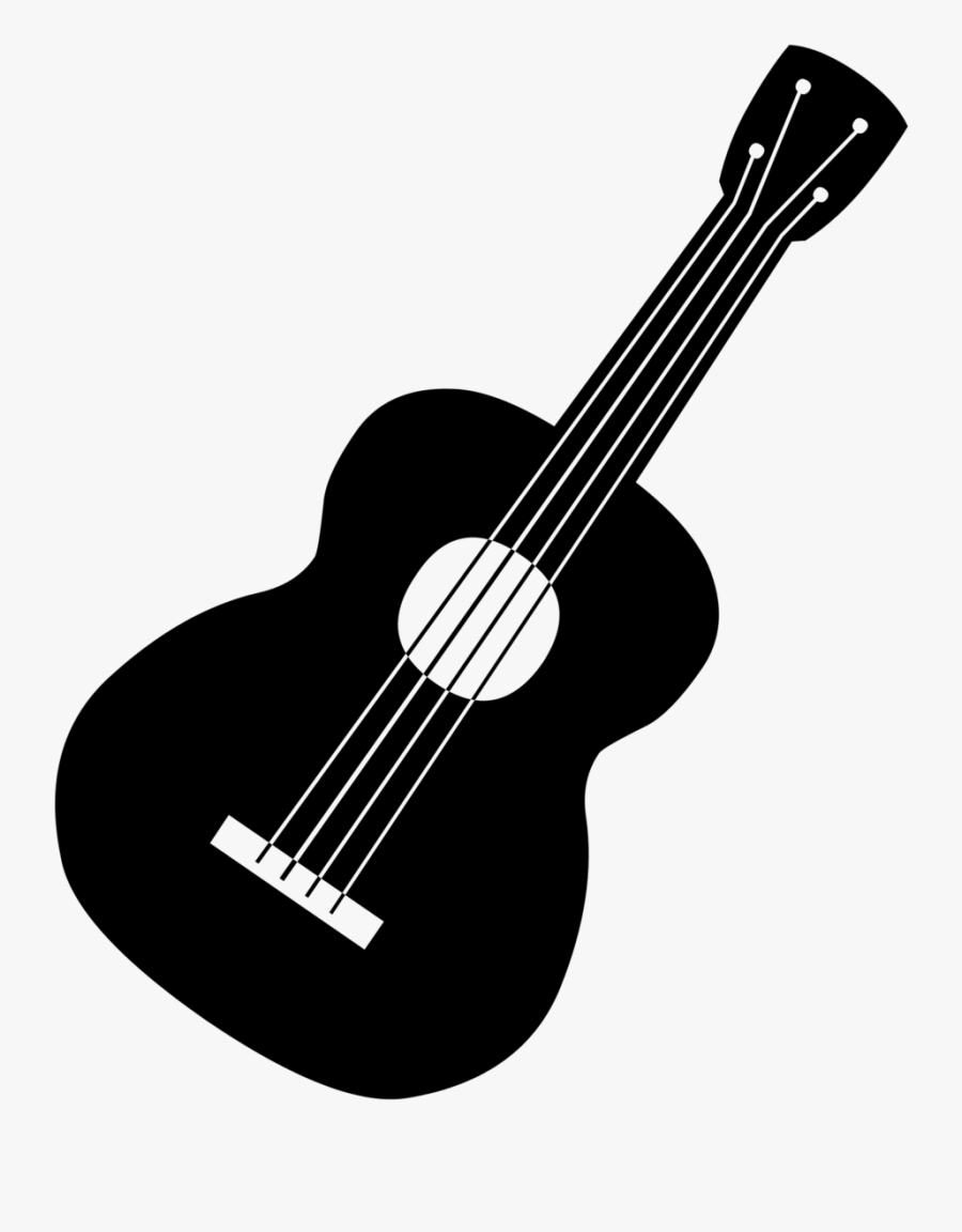 Guitar Clip Art Image Black A - Guitar Black And White Clipart, Transparent Clipart