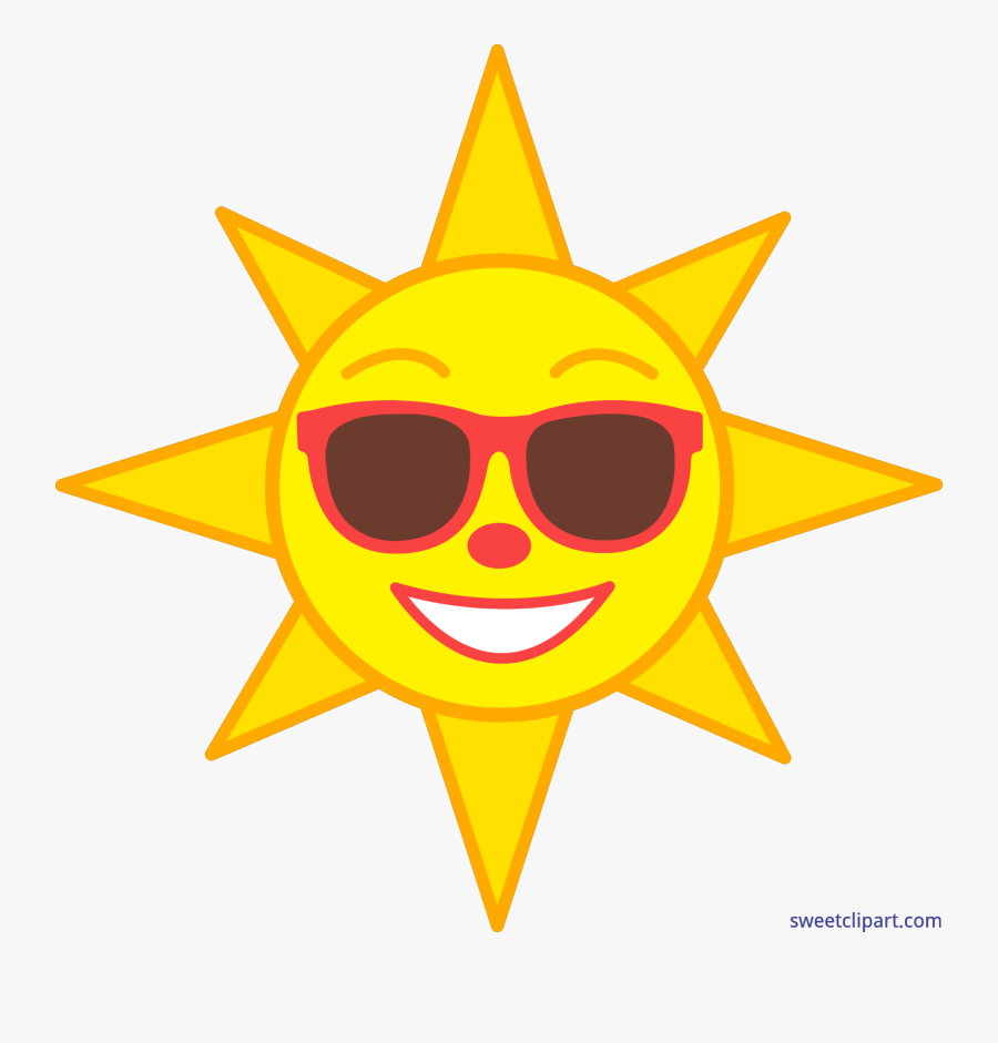Happy Sun Clip Art - Smiling Sun Vector Clip Art Transparent Background, Transparent Clipart