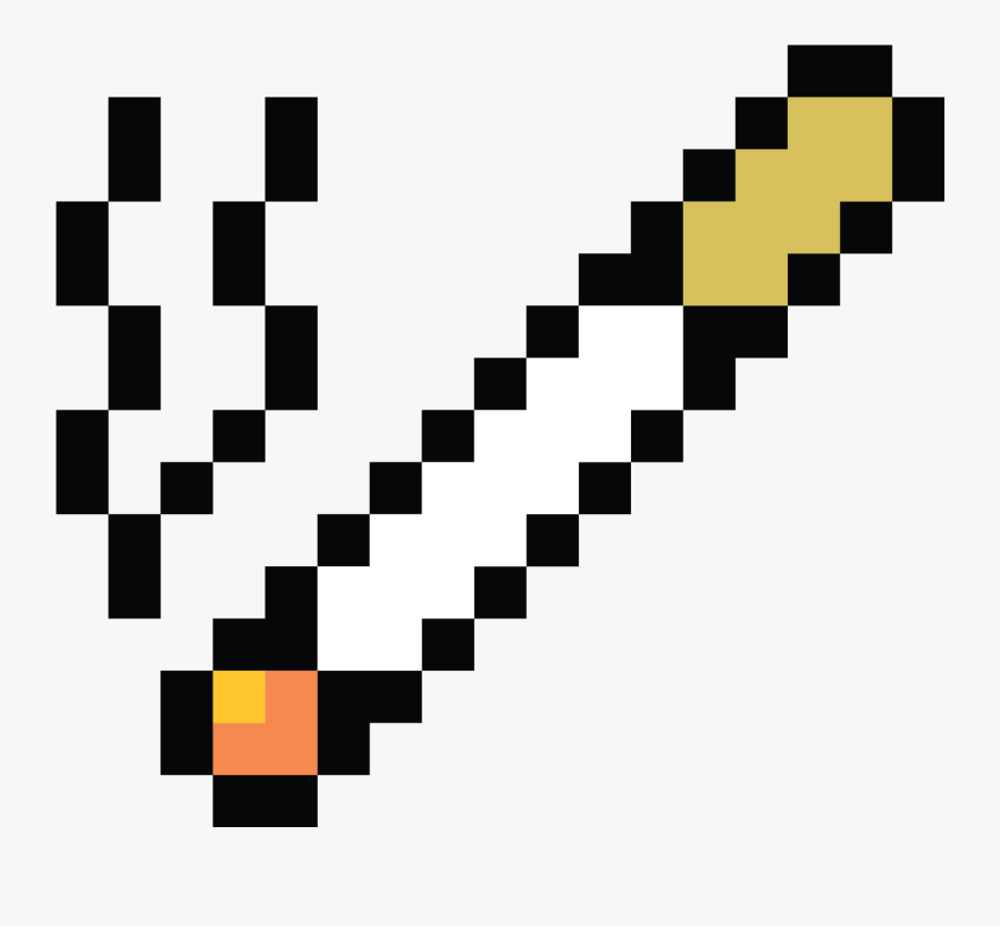 Art Cigarette Minecraft Transprent Png Free Download - 8 Bit Smoke, Transparent Clipart