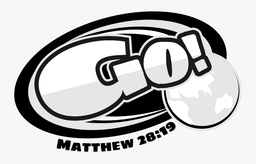 Go Logo - Matthew 28 - 19 - Monochrome - Matt 28 19 Transparent, Transparent Clipart