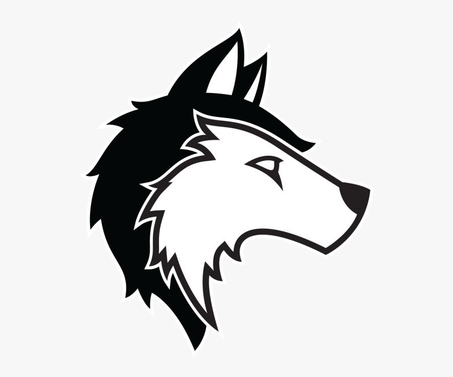 Gray Wolf Siberian Husky Clip Art - Transparent Wolf Head Logo, Transparent Clipart