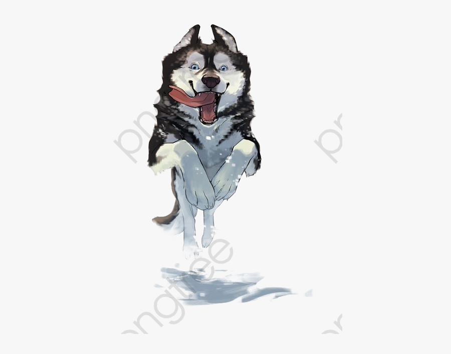 Husky Watercolor - Imagen De Husky Caricatura, Transparent Clipart