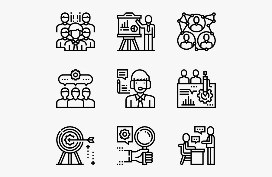 Teamwork - Web Hosting Icons, Transparent Clipart