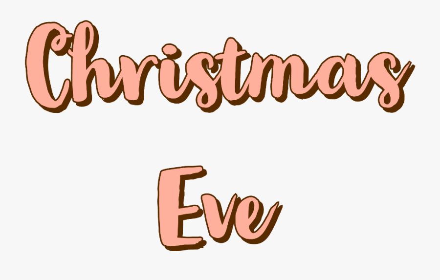 #christmas #eve #ftestickers #pink #shadow #text #cursive - Calligraphy, Transparent Clipart