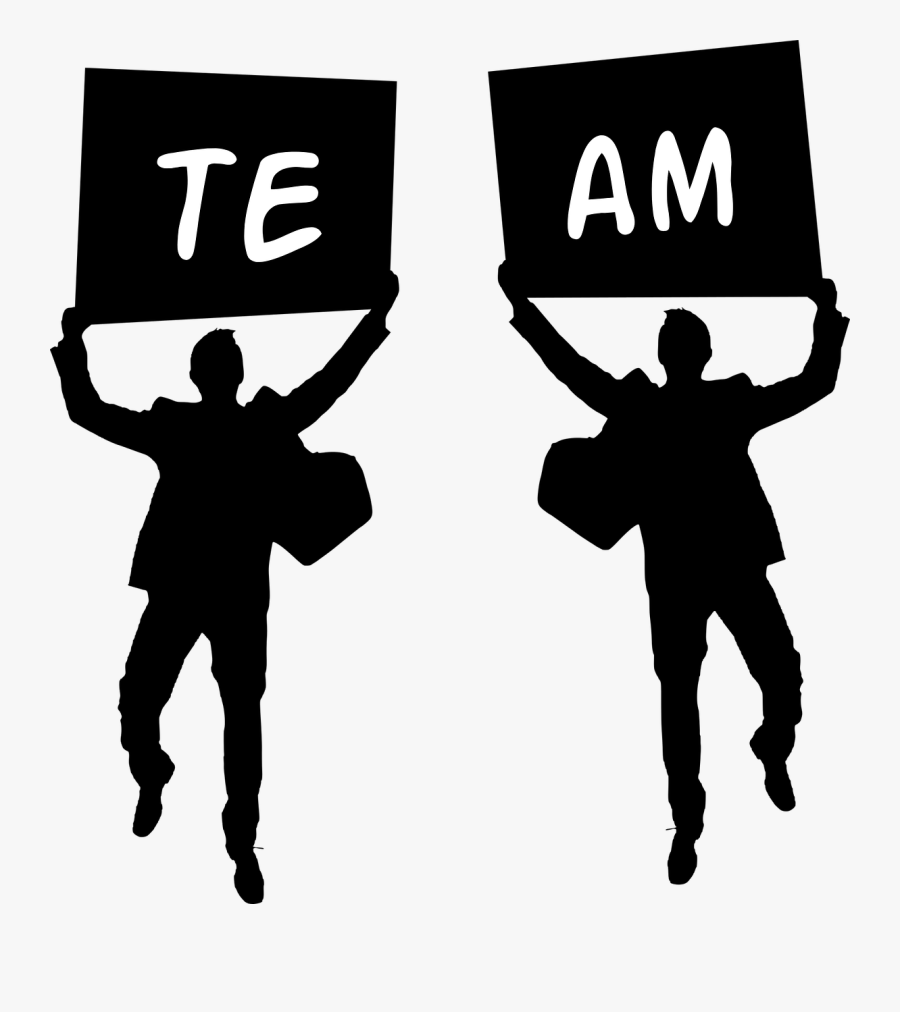 Team - Team Work Silhouette Png, Transparent Clipart