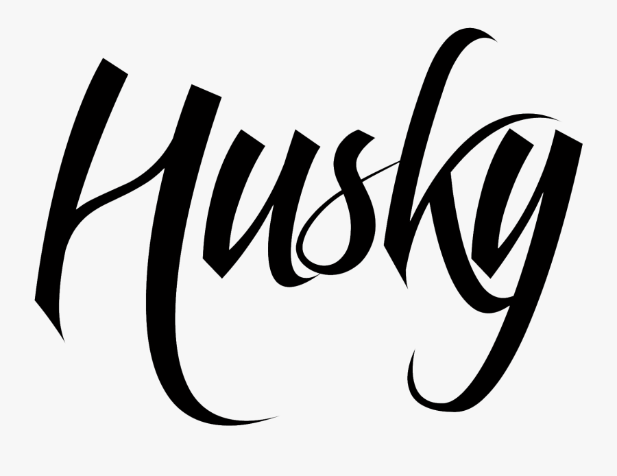 Husky Font, Transparent Clipart