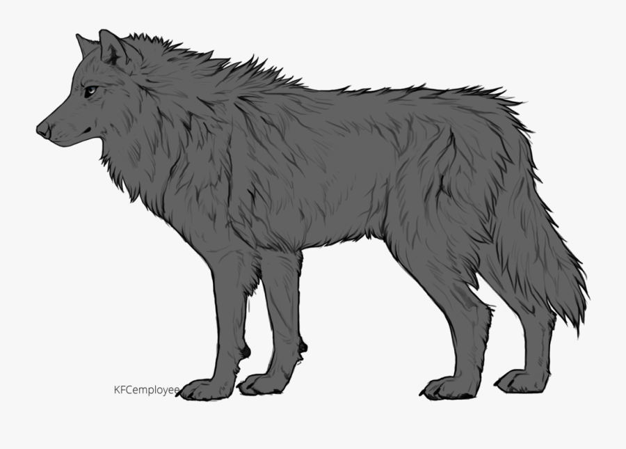 Clip Art Husky Side View - Wolf Drawing Side View, Transparent Clipart
