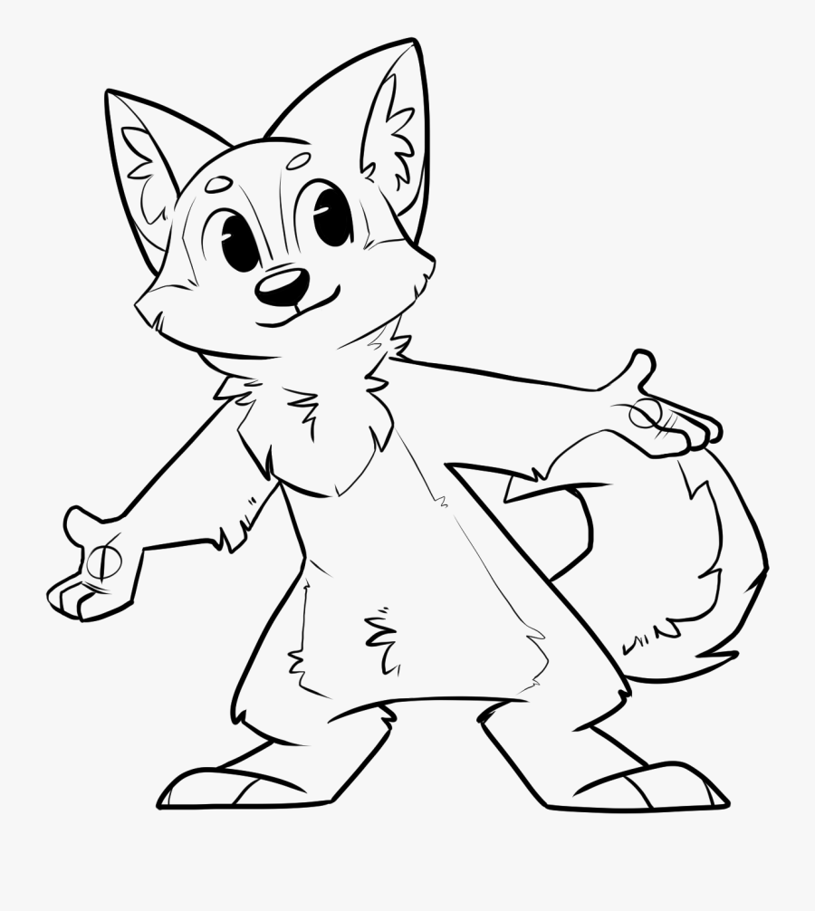Husky Lineart - Cartoon, Transparent Clipart