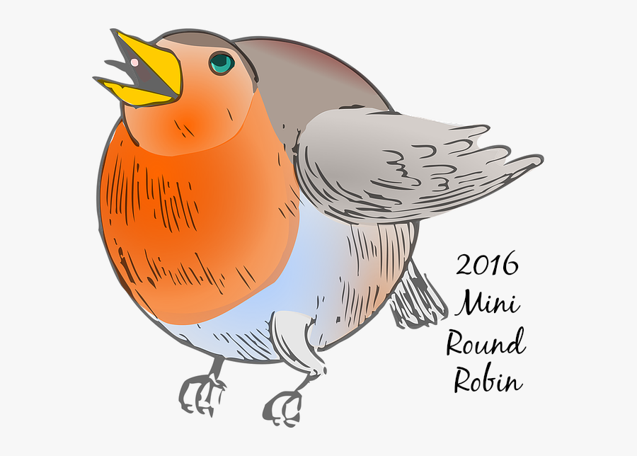 Robin Clipart Loud Sound - Round Robin, Transparent Clipart