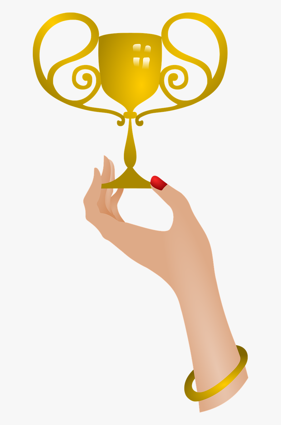 Bowl Trophy Gold, Transparent Clipart