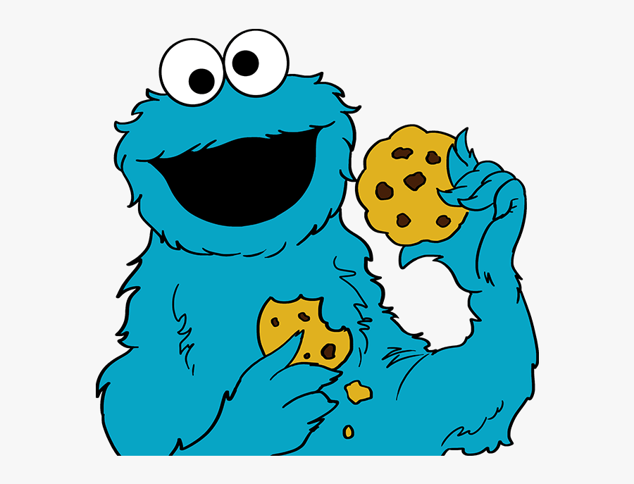 How To Draw Cookie Monster From Sesame Street - Cartoon Cookie Monster Drawing, Transparent Clipart