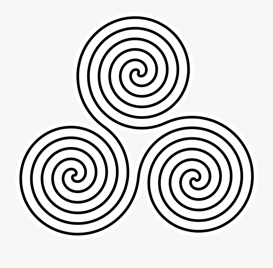 Triple Spiral Symbol - Tri Spiral, Transparent Clipart