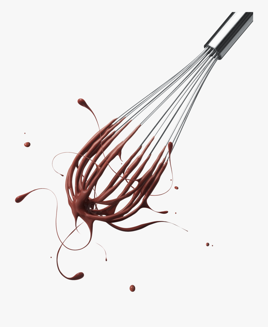 Chocolate Whisk Clipart , Png Download - Whisk With Chocolate, Transparent Clipart