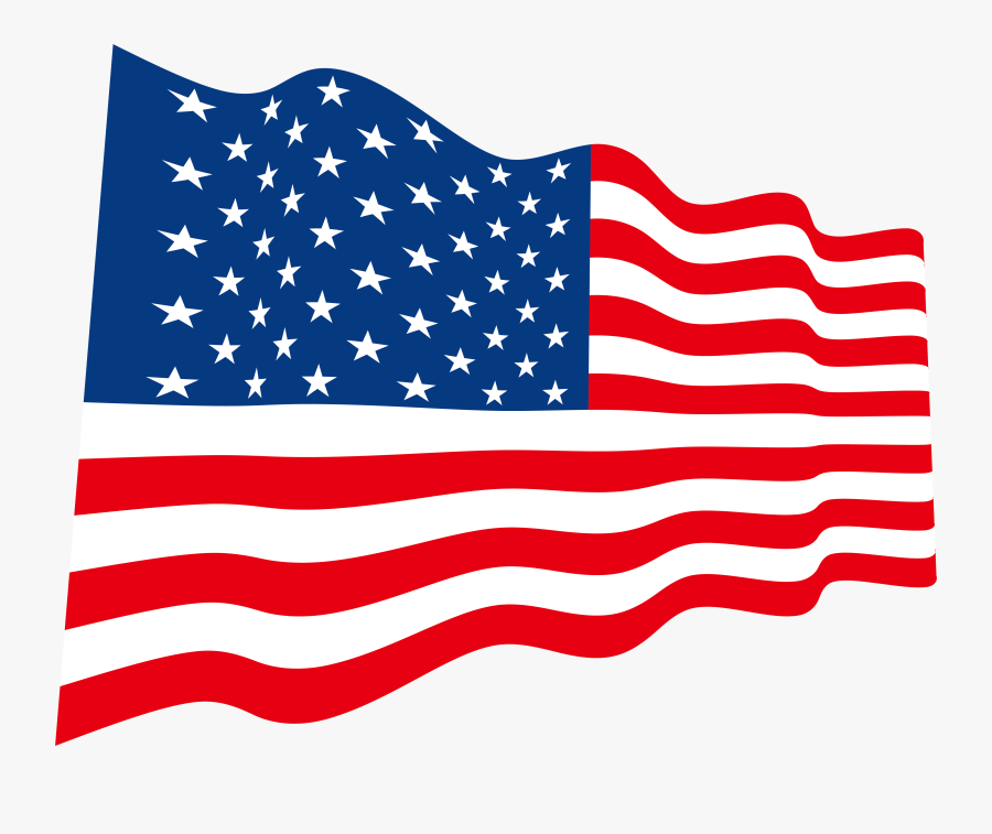 Clip Art Flag Day Image - Background American Flag Banner, Transparent Clipart