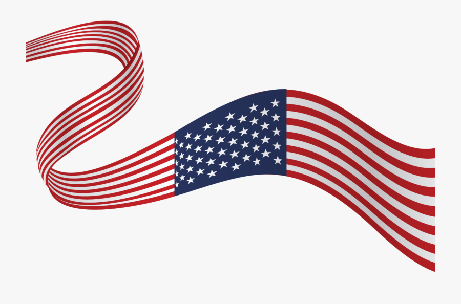 Usa Flag Ribbon Png, Transparent Clipart