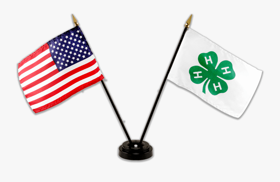 Single Base Flag Set - American Flag And Red Cross, Transparent Clipart